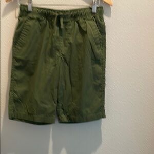 Wonder Nation Green Cargo Shorts Elastic Waist